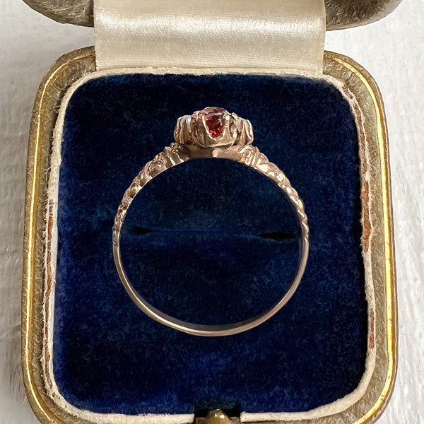 Antique Garnet Ring sold by Doyle and Doyle an antique and vintage jewelry boutique