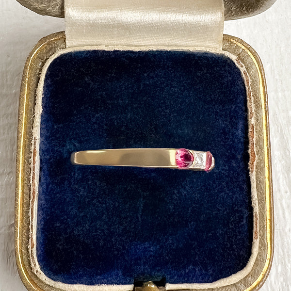 Ruby & Diamond Band sold by Doyle and Doyle an antique and vintage jewelry boutique