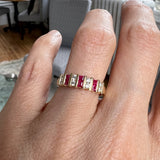 Ruby & Diamond Band sold by Doyle and Doyle an antique and vintage jewelry boutique