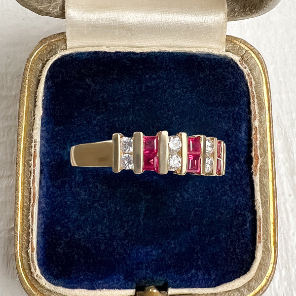 Ruby & Diamond Band sold by Doyle and Doyle an antique and vintage jewelry boutique