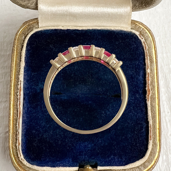 Ruby & Diamond Band sold by Doyle and Doyle an antique and vintage jewelry boutique