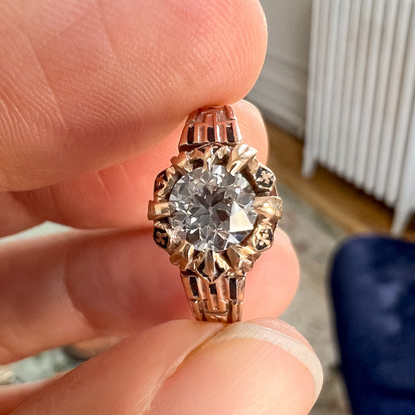 Vintage Engagement Ring, Circular 0.71ct. sold by Doyle and Doyle an antique and vintage jewelry boutique