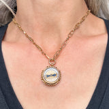 Fancy Link Chain Necklace sold by Doyle and Doyle an antique and vintage jewelry boutique
