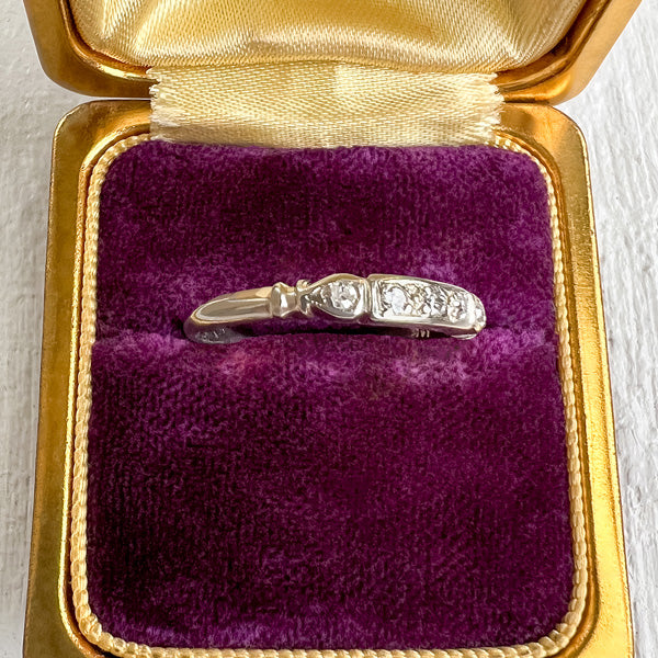 Vintage Diamond Band Ring sold by Doyle and Doyle an antique and vintage jewelry boutique