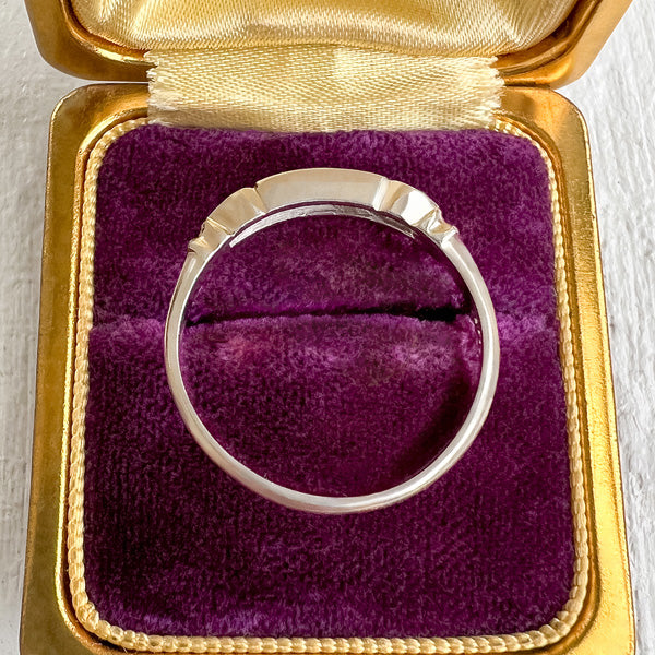 Vintage Diamond Band Ring sold by Doyle and Doyle an antique and vintage jewelry boutique
