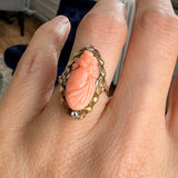 Victorian Cameo Ring sold by Doyle and Doyle an antique and vintage jewelry boutique