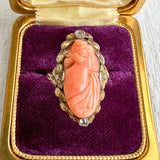 Victorian Cameo Ring sold by Doyle and Doyle an antique and vintage jewelry boutique