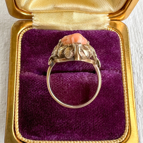 Victorian Cameo Ring sold by Doyle and Doyle an antique and vintage jewelry boutique