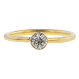 Vintage Bezel Set Engagement Ring, Old Euro 0.35ct. sold by Doyle and Doyle an antique and vintage jewelry boutique