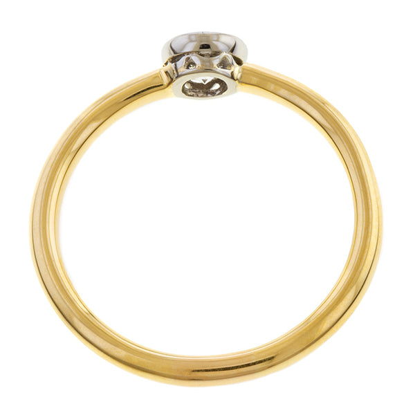 Vintage Bezel Set Engagement Ring, Old Euro 0.35ct. sold by Doyle and Doyle an antique and vintage jewelry boutique