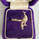 Antique Peacock Ring sold by Doyle and Doyle an antique and vintage jewelry boutique