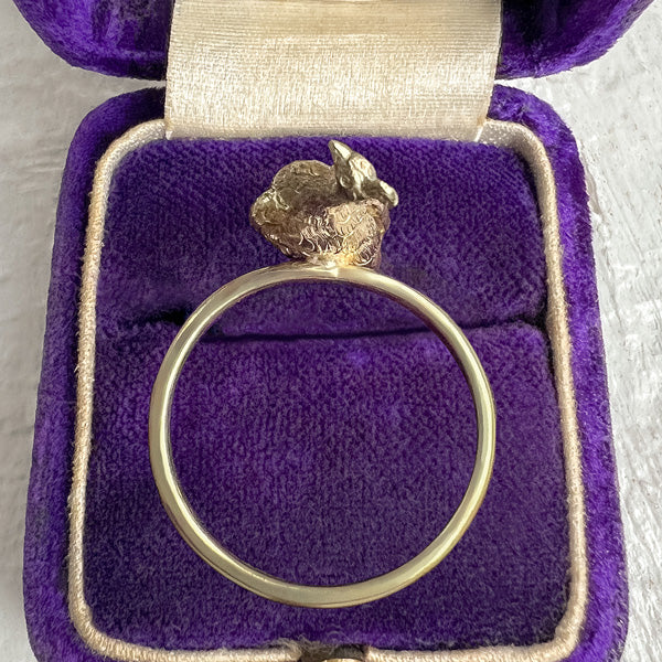 Antique Peacock Ring sold by Doyle and Doyle an antique and vintage jewelry boutique