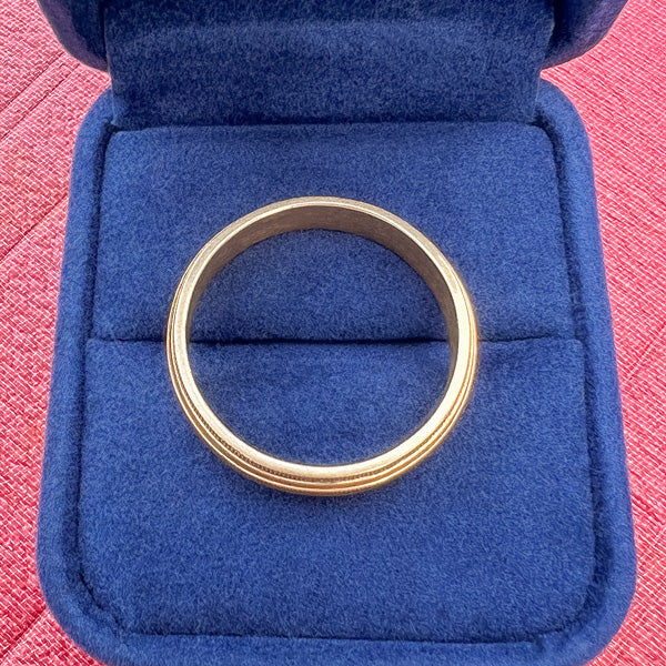 Vintage Wedding Band sold by Doyle and Doyle an antique and vintage jewelry boutique