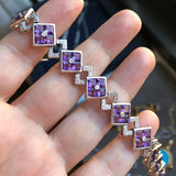 Estate Amethyst and Diamond Bracelet, from Doyle & Doyle, antique and vintage jewelry