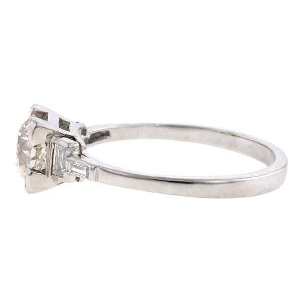 Art Deco Engagement Ring, Old Euro. 1.20ct sold by Doyle and Doyle an antique and vintage jewelry boutique