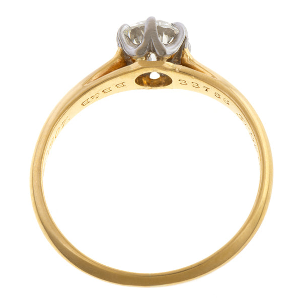 Antique Solitaire Engagement Ring, Circular Brilliant 0.51ct. sold by Doyle and Doyle an antique and vintage jewelry boutique