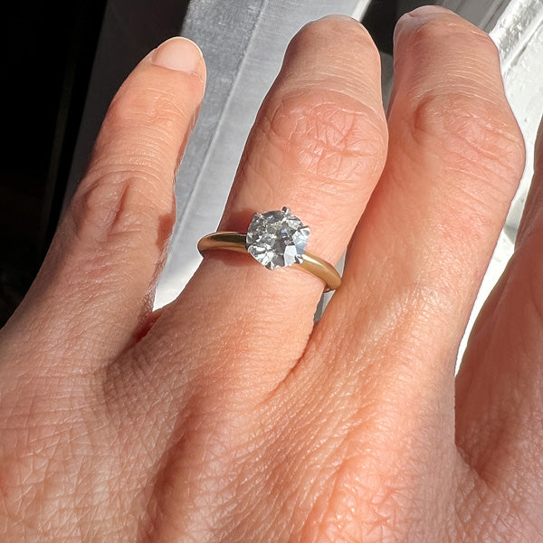 Antique Solitaire Engagement Ring, Old European 1.20ct. sold by Doyle and Doyle an antique and vintage jewelry boutique