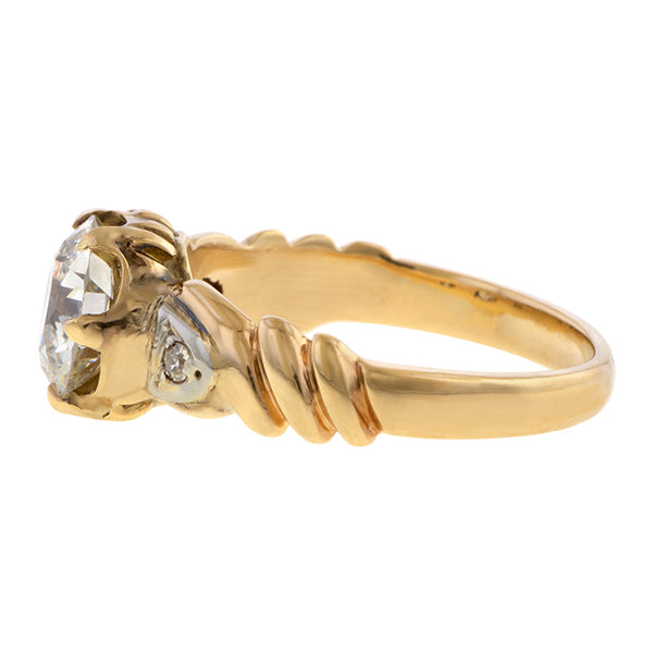 Antique Engagement Ring, Old Euro 1.18ct. sold by Doyle and Doyle an antique and vintage jewelry boutique