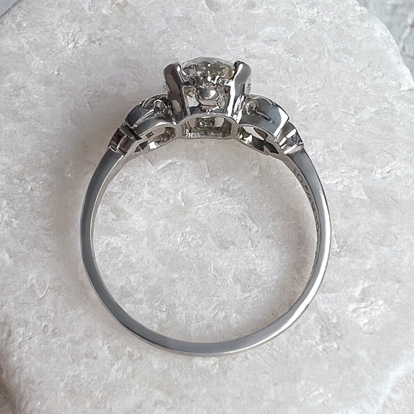 Vintage Engagement Ring, Old Euro 1.42ct. sold by Doyle and Doyle an antique and vintage jewelry boutique