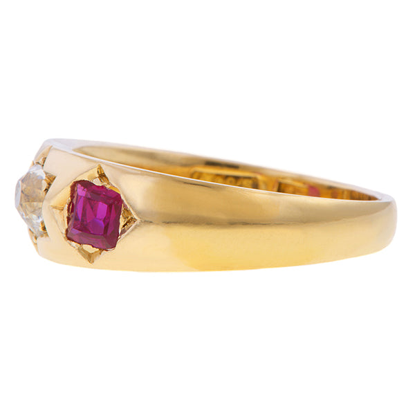 Victorian Old Mine & Ruby Ring sold by Doyle and Doyle an antique and vintage jewelry boutique