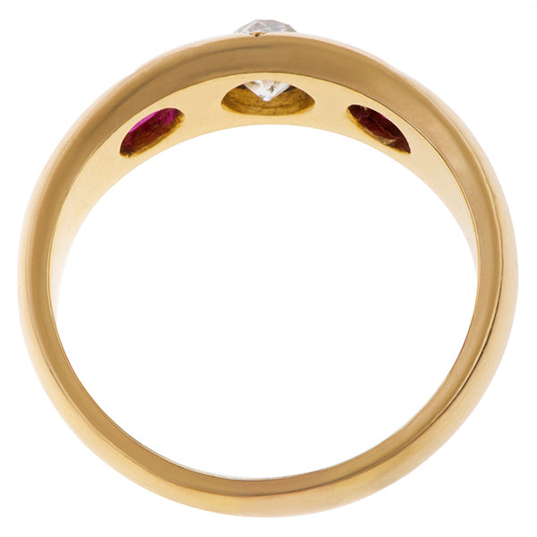 Victorian Old Mine & Ruby Ring sold by Doyle and Doyle an antique and vintage jewelry boutique