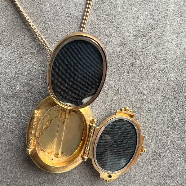 Victorian Multi photo Locket sold by Doyle and Doyle an antique and vintage jewelry boutique