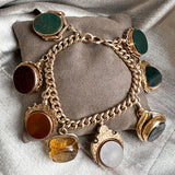 Victorian Swivel Charm Bracelet sold by Doyle and Doyle an antique and vintage jewelry boutique