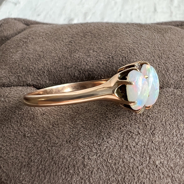 Victorian Opal & Diamond Ring sold by Doyle and Doyle an antique and vintage jewelry boutique