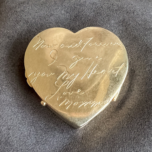 Vintage Heart Box sold by Doyle and Doyle an antique and vintage jewelry boutique