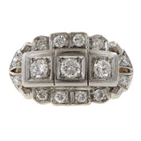 Art Deco Diamond Cluster Ring, from Doyle & Doyle antique and vintage jewelry boutique