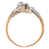 Edwardian Diamond & Sapphire Ring sold by Doyle and Doyle an antique and vintage jewelry boutique