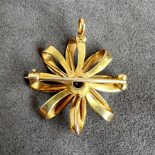 Vintage Garnet Pin sold by Doyle and Doyle an antique and vintage jewelry boutique