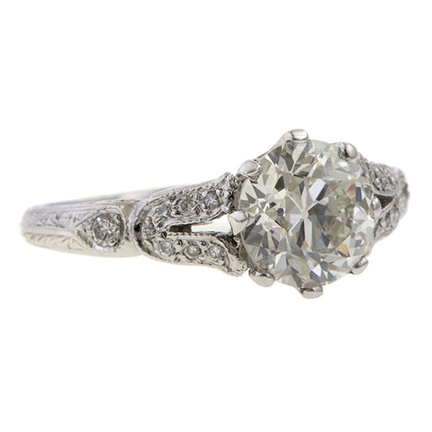 Vintage Engagement Ring, Circular 1.42 sold by Doyle and Doyle an antique and vintage jewelry boutique