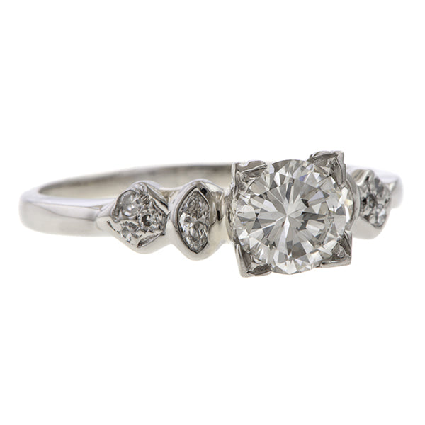 Vintage Engagement Ring, RBC 0.60 GVS1. sold by Doyle and Doyle an antique and vintage jewelry boutique