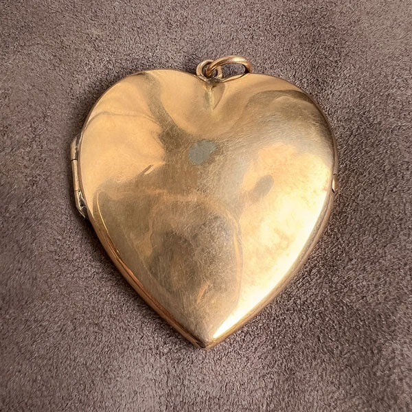 Antique Heart Locket sold by Doyle and Doyle an antique and vintage jewelry boutique