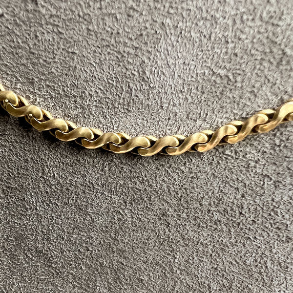Vintage Gold Chain Necklace, from Doyle & Doyle antique and vintage jewelry boutique