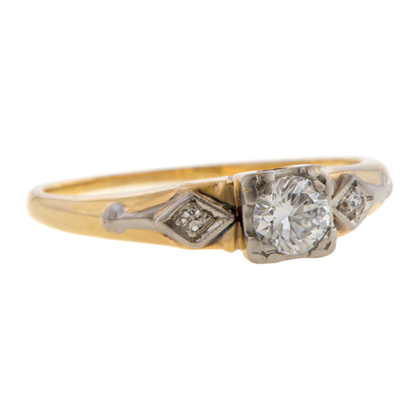 Art Deco Diamond Ring sold by Doyle and Doyle an antique and vintage jewelry boutique