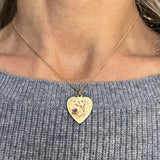 Vintage Heart Charm sold by Doyle and Doyle an antique and vintage jewelry boutique