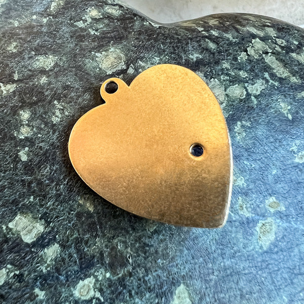 Vintage Heart Charm sold by Doyle and Doyle an antique and vintage jewelry boutique