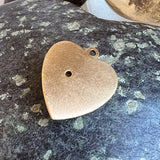 Vintage Aquamarine Gold Heart Charm, from Doyle & Doyle antique and vintage jewelry boutique