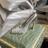 Vintage Diamond Shoe Charm sold by Doyle and Doyle an antique and vintage jewelry boutique