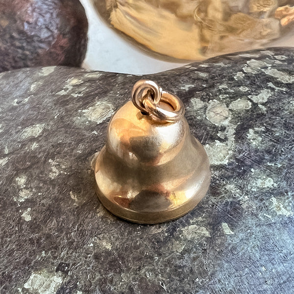 Vintage Bell Charm sold by Doyle and Doyle an antique and vintage jewelry boutique