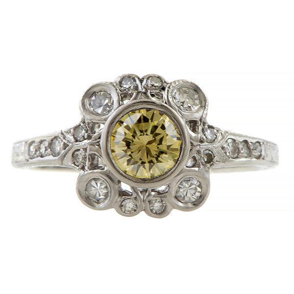 Art Deco Engagement Ring, RBC 0.50ct. sold by Doyle and Doyle an antique and vintage jewelry boutique
