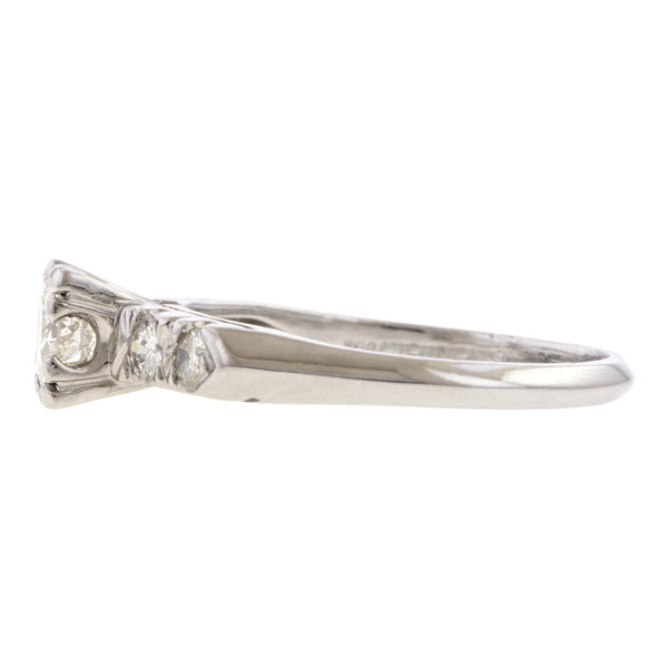 Art Deco Engagement Ring, RBC 0.40ct. sold by Doyle and Doyle an antique and vintage jewelry boutique