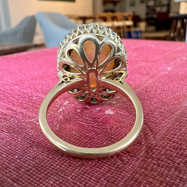 Opal and diamond ring vintage Clearance