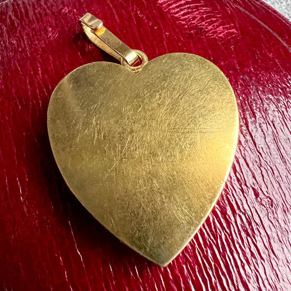 Ruby Heart Locket Victorian Sapphire, Ruby & Diamond Heart Locket