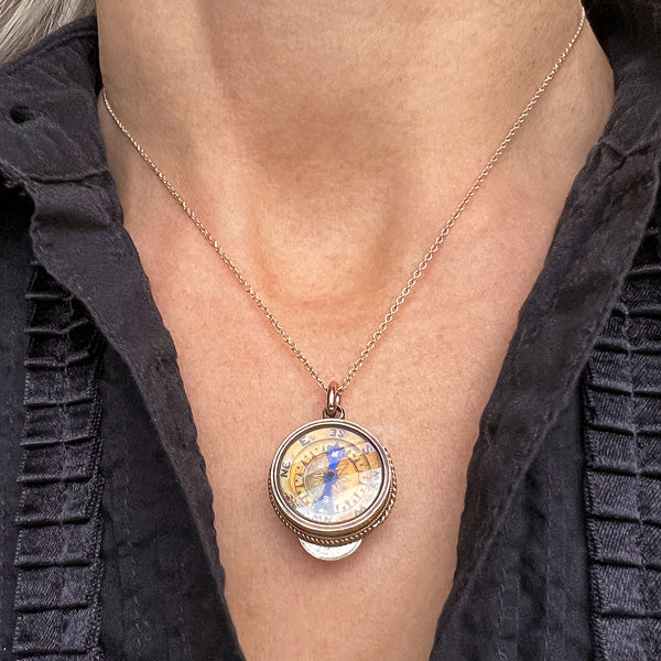 Victorian Compass/ Scale Measuring Tool sold by Doyle and Doyle an antique and vintage jewelry boutique