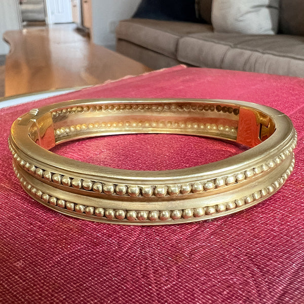 Vintage Bangle Bracelet sold by Doyle and Doyle an antique and vintage jewelry boutique