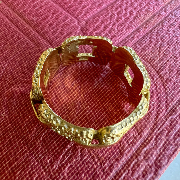 Vintage Chain Link Ring sold by Doyle and Doyle an antique and vintage jewelry boutique