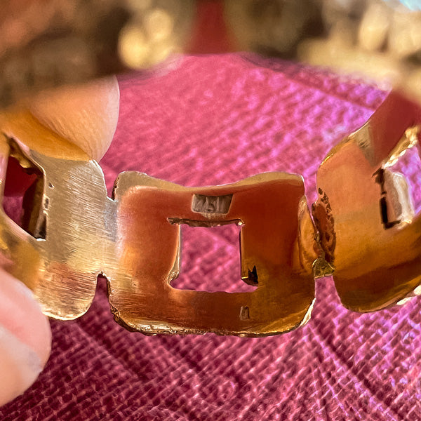 Vintage Chain Link Ring sold by Doyle and Doyle an antique and vintage jewelry boutique